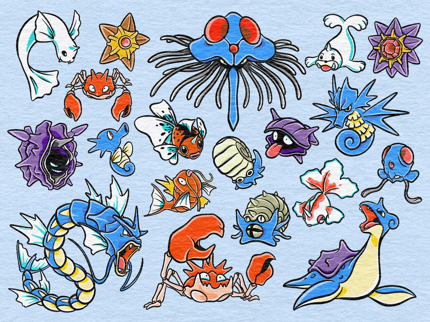 1st gen water types